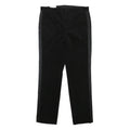 CALVIN KLEIN Mens Cotton Blend Black Slim Straight Trousers W34 L32 Formal Dress