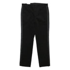 CALVIN KLEIN Mens Cotton Blend Black Slim Straight Trousers W34 L32 Formal Dress