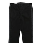 CALVIN KLEIN Mens Cotton Blend Black Slim Straight Trousers W34 L32 Formal Dress