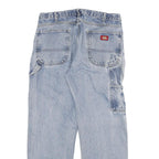 DICKIES Mens Regular Blue Denim Cotton Blend Jeans W32 L29 Workwear Zip Closure