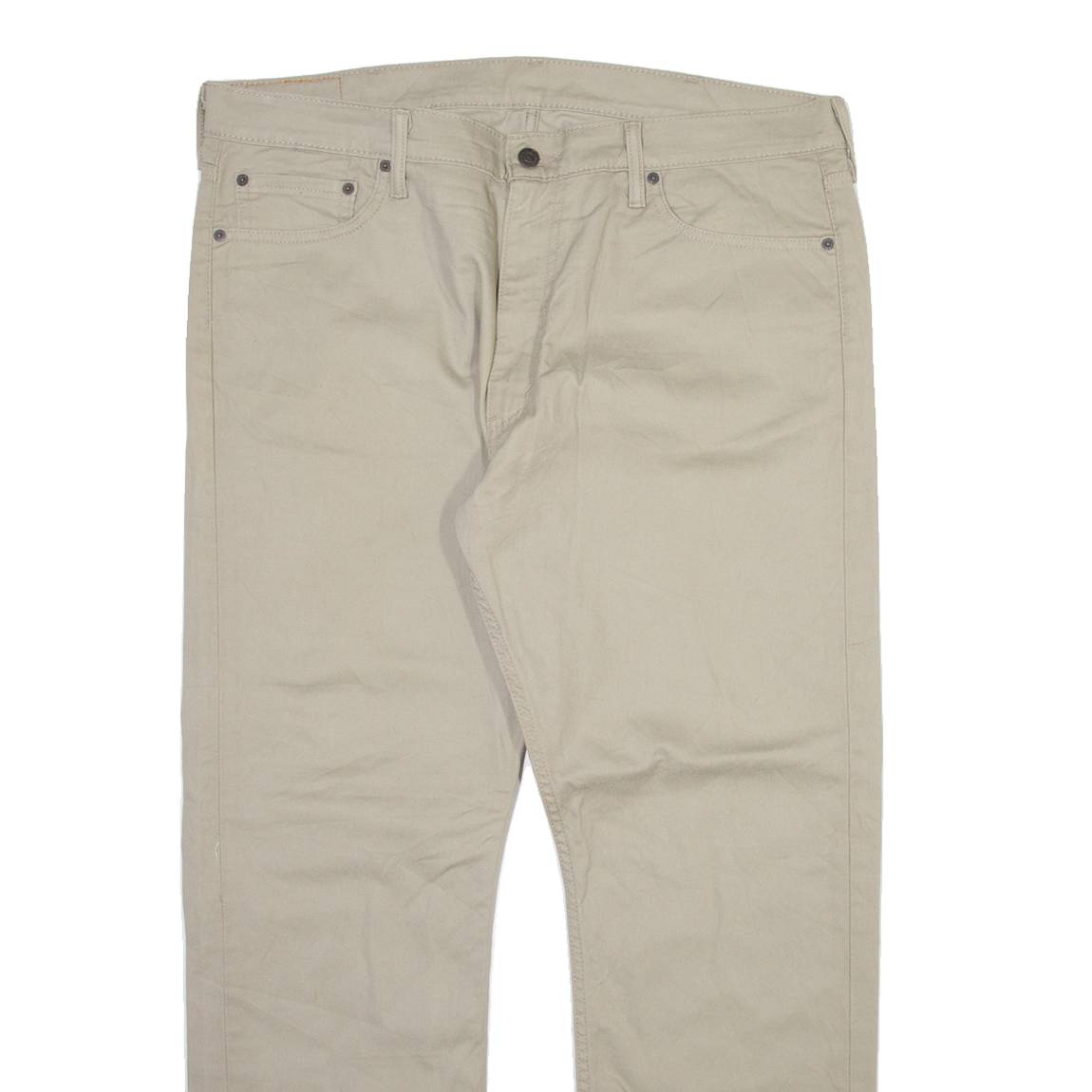 LEVI'S 513 Mens Trousers Beige Slim Straight W38 L30