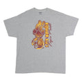 GILDAN Mens Grey Los Banos Tiger Pride Graphic T-Shirt XL Short Sleeve Crew Neck
