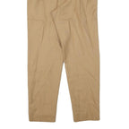 DAVID N Womens Wool Blend Beige Relaxed Straight Trousers W26 L28 Classic Fit