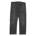 CARHARTT Mens Black Regular Straight Denim Light W36 L29 Cotton Blend Zip Jeans