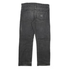 CARHARTT Mens Black Regular Straight Denim Light W36 L29 Cotton Blend Zip Jeans