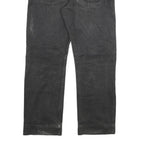 CARHARTT Mens Black Regular Straight Denim Light W36 L29 Cotton Blend Zip Jeans