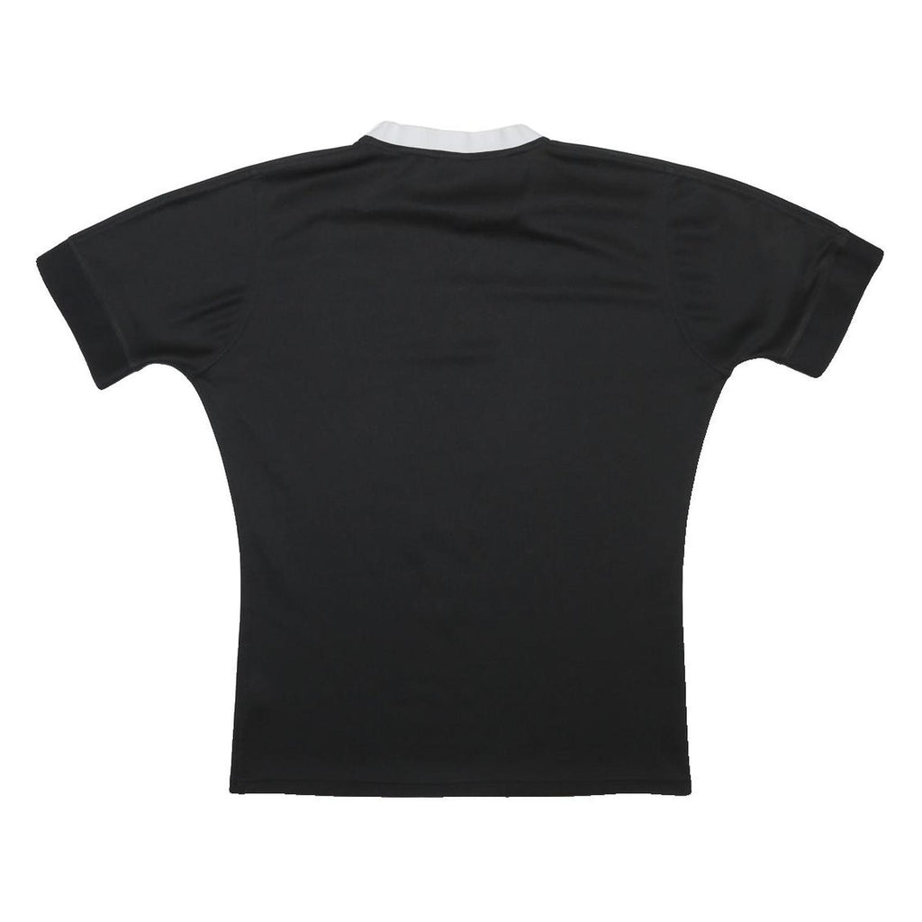 ADIDAS Mens Black All Blacks Rugby T-Shirt L Short Sleeve Crew Neck IG Logo