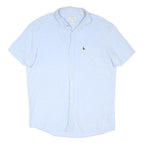 JACK WILLS Mens Light Blue Cotton Blend Short Sleeve Shirt M Casual Summer