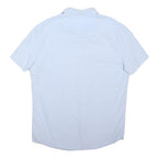 JACK WILLS Mens Light Blue Cotton Blend Short Sleeve Shirt M Casual Summer