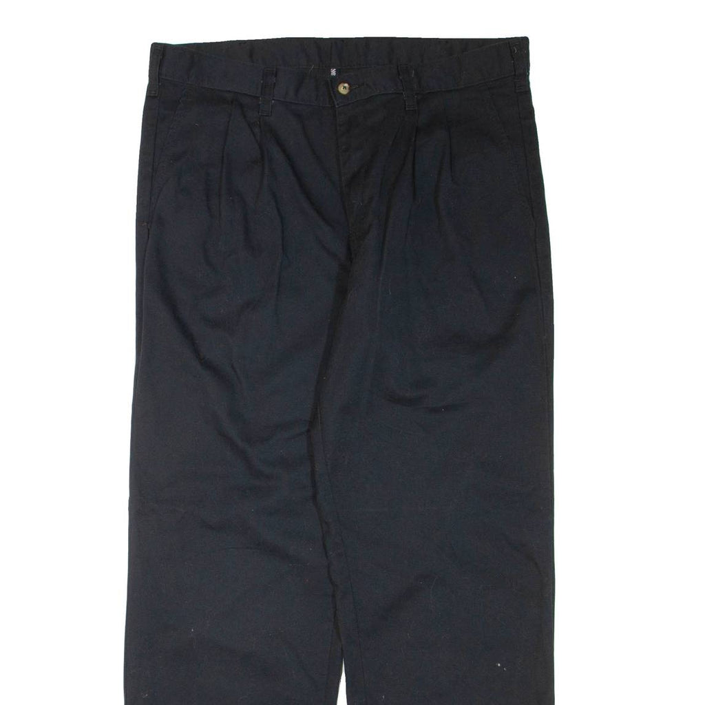 DICKIES Womens Trousers Black Regular Straight W34 L30