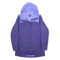 THE NORTH FACE Womens Purple & Lilac Hooded Jacket M Nylon Zip Outdoor