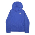 NIKE Womens Blue Pullover Hoodie XL Cotton Blend Casual Sportswear