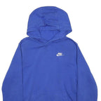 NIKE Womens Blue Pullover Hoodie XL Cotton Blend Casual Sportswear