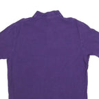 POLO RALPH LAUREN Mens Purple Short Sleeve Plain L Cotton Blend Polo Shirt