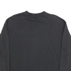 ADIDAS Womens Black Crew Neck Sweatshirt UK 6 Cotton Blend Casual Pullover