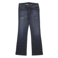 REFUGE Womens Blue Regular Fit Bootcut Denim Medium W28 L30 Cotton Blend Zip