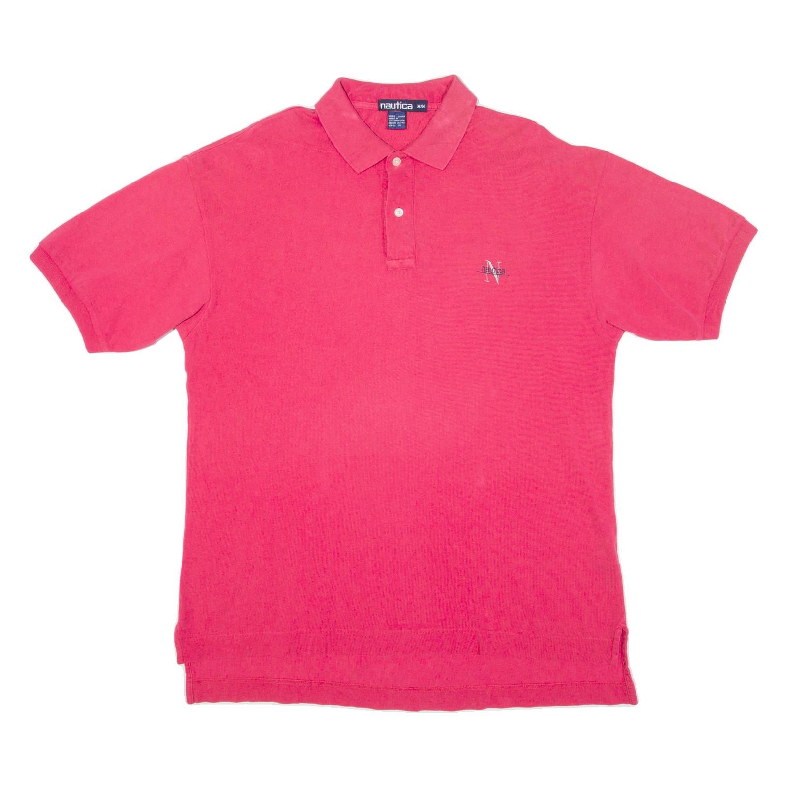 NAUTICA Mens Polo Shirt Pink M
