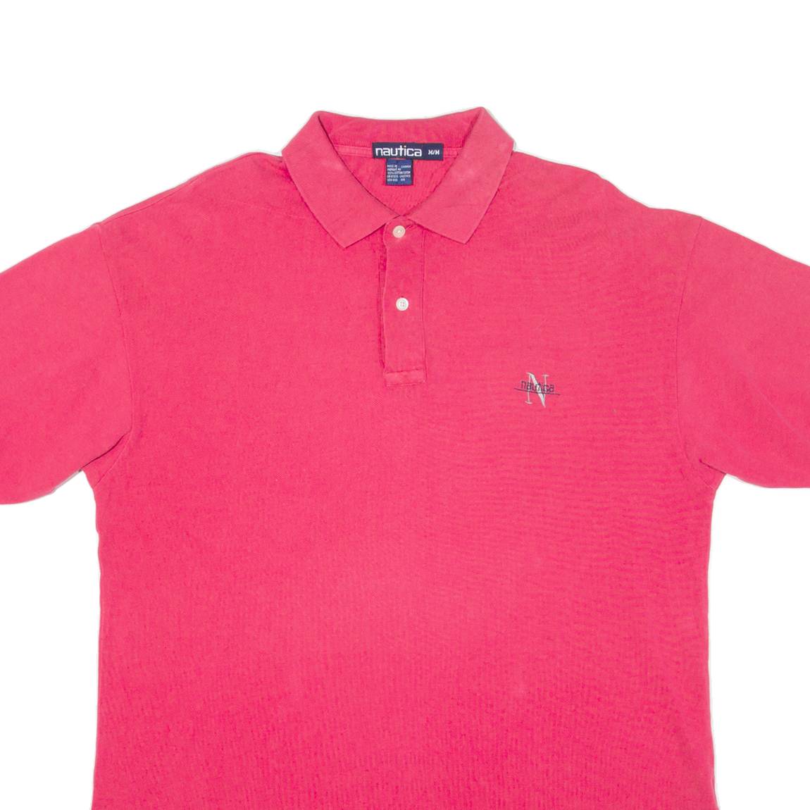 NAUTICA Mens Polo Shirt Pink M
