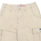 QUIKSILVER Mens Shorts Beige Cargo M W26 Pocket Casual Cotton Blend