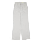 Womens Polyester Blend Relaxed Wide-Leg Trousers W27 L33 Checked Pattern Smart