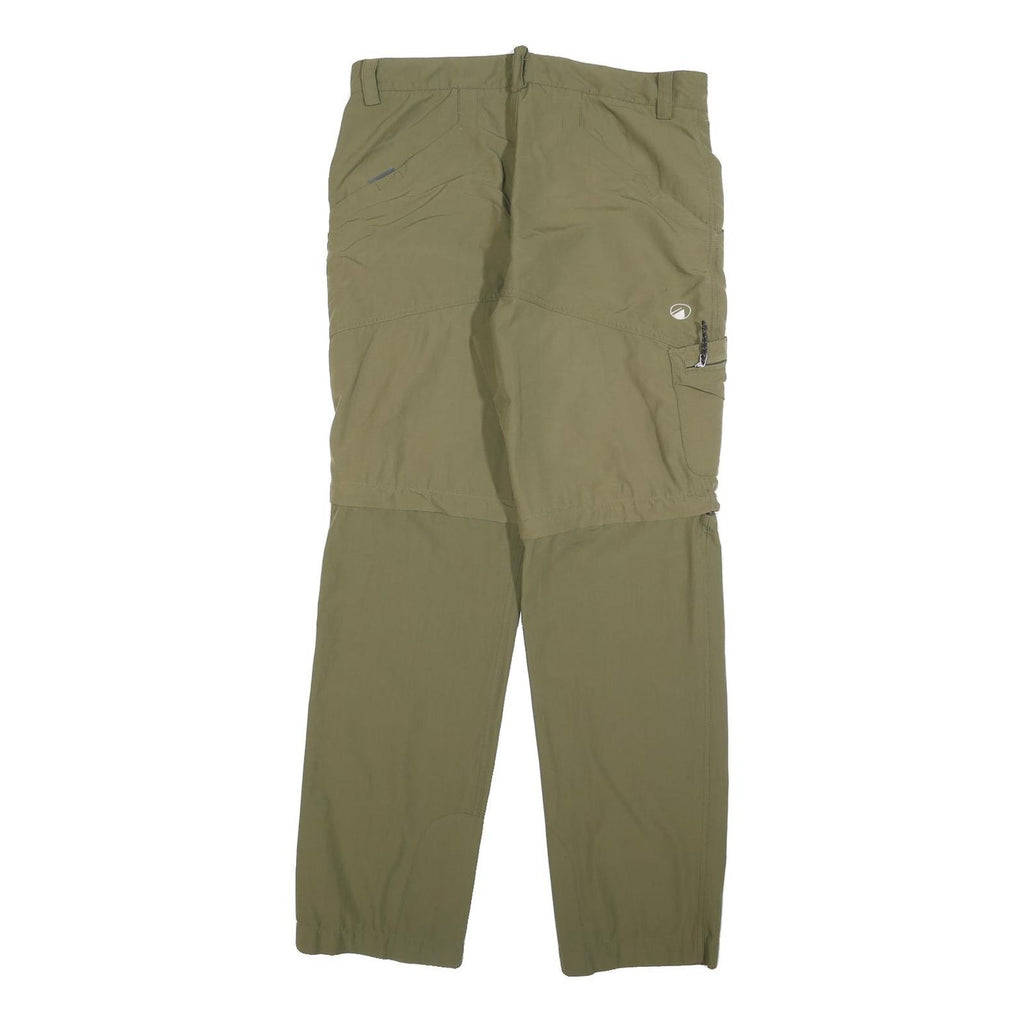 LIPPI Womens Regular Fit Beige Polyester Blend Zip Trousers W34 L30 Outdoor Wear