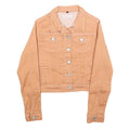 CHICOREE Womens Beige Cotton Button Jacket XS Jeanswear Casual Lightweight