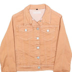 CHICOREE Womens Beige Cotton Button Jacket XS Jeanswear Casual Lightweight