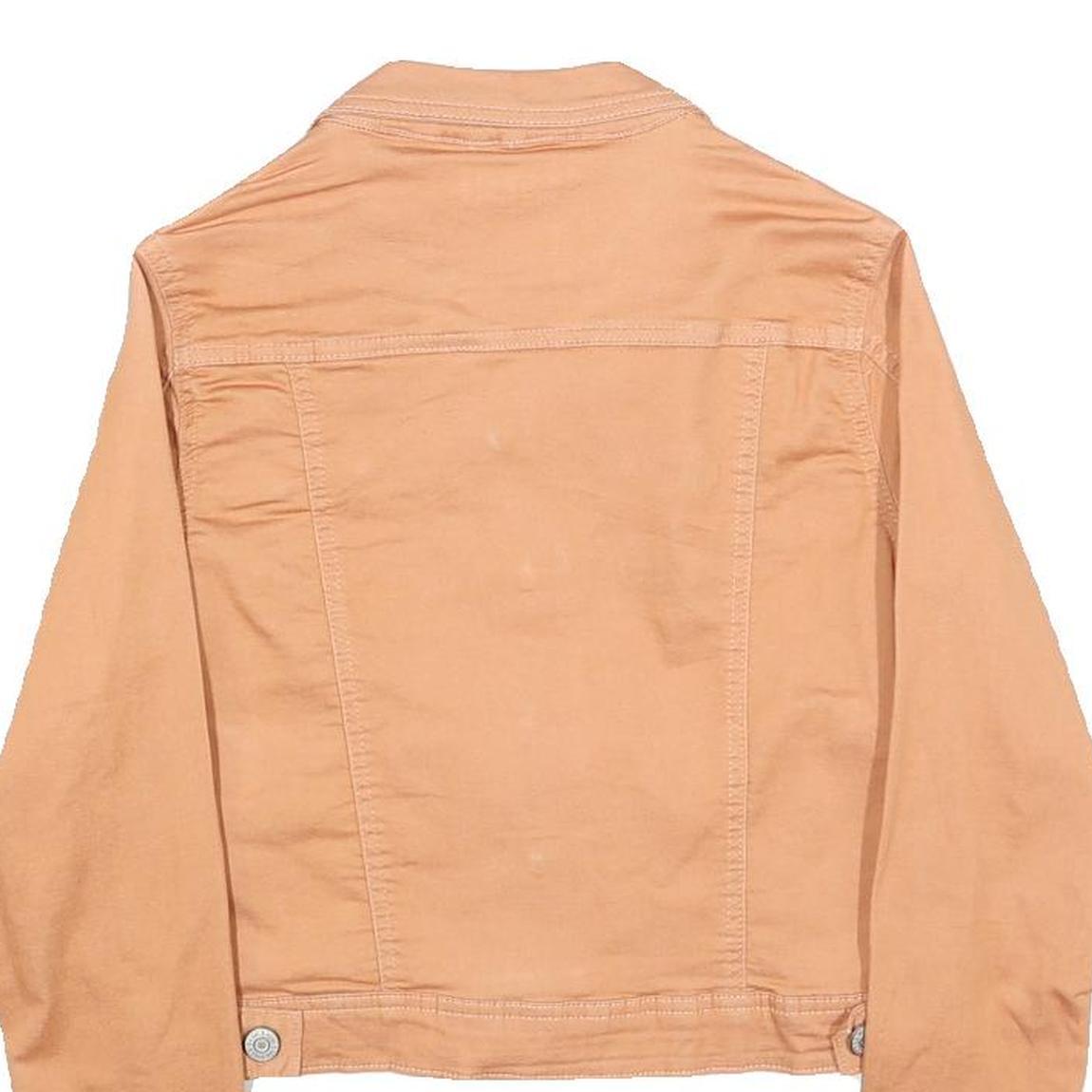 CHICOREE Womens Beige Cotton Button Jacket XS Jeanswear Casual Lightweight