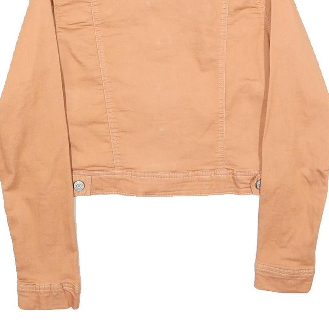 CHICOREE Womens Beige Cotton Button Jacket XS Jeanswear Casual Lightweight