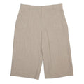 WEEKEND MAX MARA Womens Shorts Beige Casual Classic UK 16 W34 Wool Blend