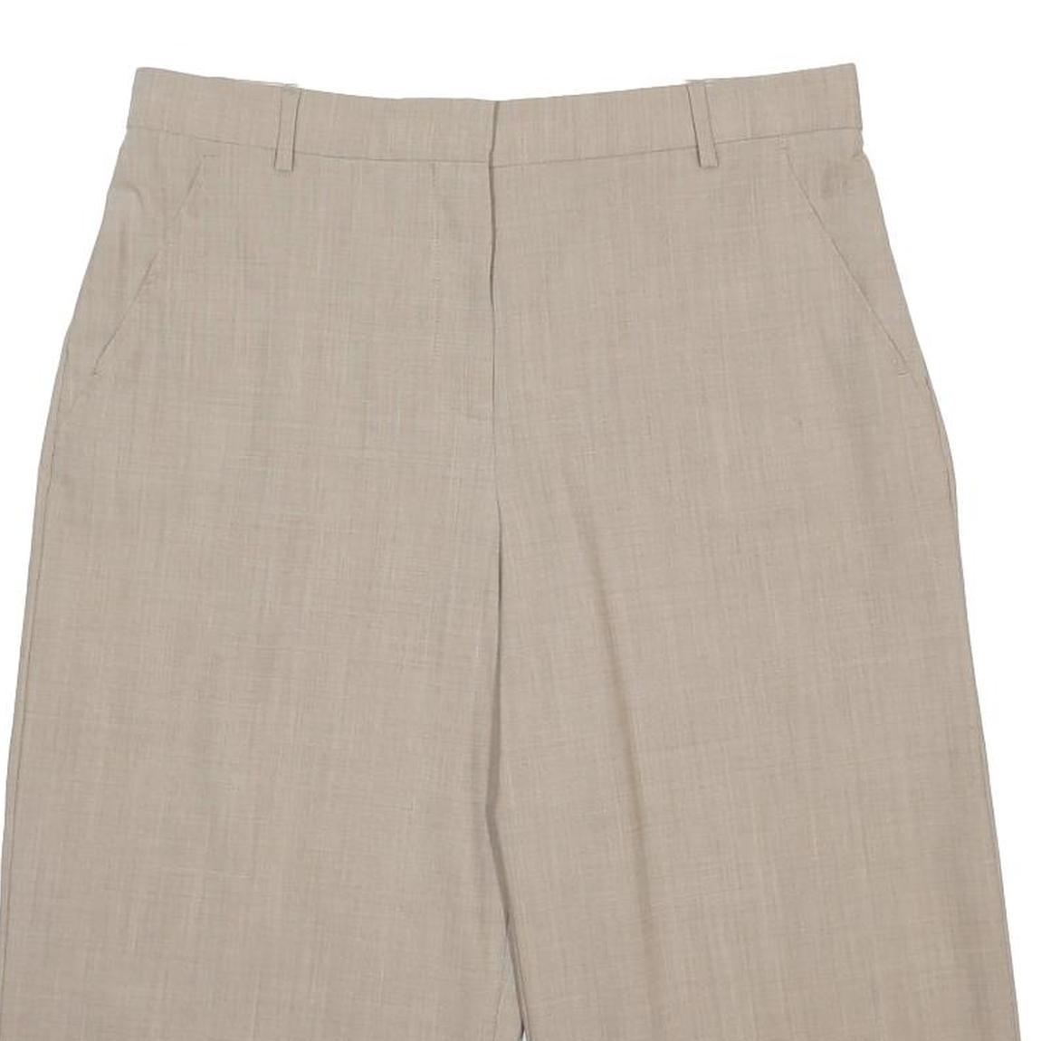 WEEKEND MAX MARA Womens Shorts Beige Casual Classic UK 16 W34 Wool Blend