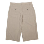 WEEKEND MAX MARA Womens Shorts Beige Casual Classic UK 16 W34 Wool Blend