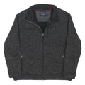 MAINE Mens Grey Jacket XL Polyester Blend Zip Plain Casual Warm
