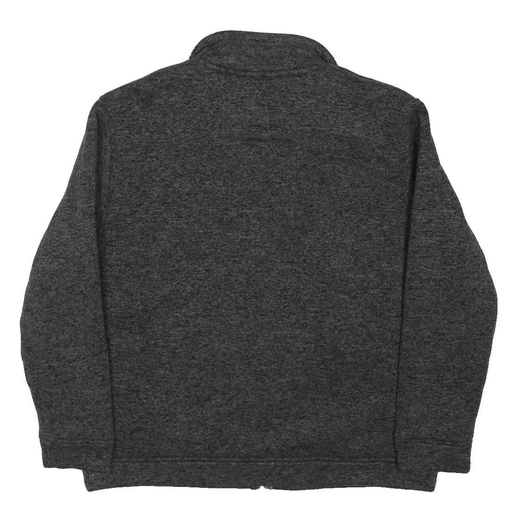 MAINE Mens Grey Jacket XL Polyester Blend Zip Plain Casual Warm