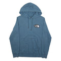 THE NORTH FACE Womens Blue Hoodie M Cotton Blend Pullover Logo Sweatshirt