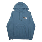 THE NORTH FACE Womens Blue Hoodie M Cotton Blend Pullover Logo Sweatshirt