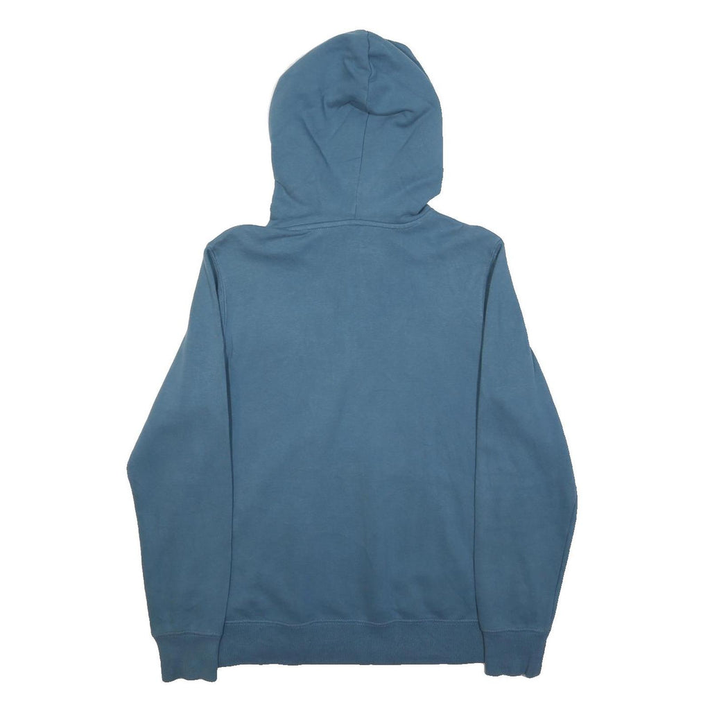 THE NORTH FACE Womens Blue Hoodie M Cotton Blend Pullover Logo Sweatshirt