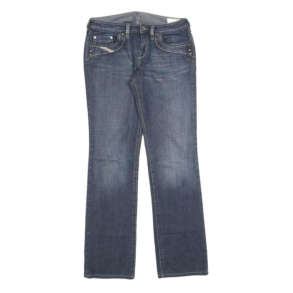 DIESEL Womens Jeans Blue Slim Straight Denim Medium W28 L31 Stylish Comfortable