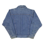 WRANGLER Mens Blue Denim Jacket S Cotton Blend Button Closure Classic Fit Casual