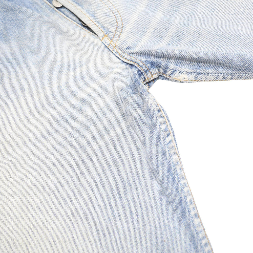 LEVI'S 501 Mens Blue Regular Straight Denim Cotton Light W32 L29 Button Closure