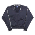 CHAMPION Womens Navy Blue Track Jacket XS Polyester Zip Plain Sporty Casual