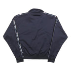 CHAMPION Womens Navy Blue Track Jacket XS Polyester Zip Plain Sporty Casual
