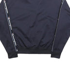 CHAMPION Womens Navy Blue Track Jacket XS Polyester Zip Plain Sporty Casual