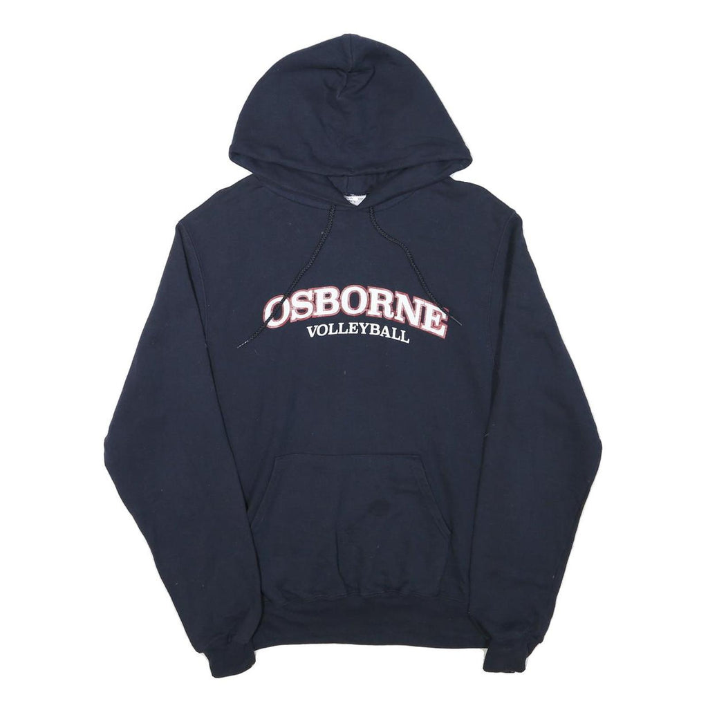 CHAMPION Mens Navy Osborne Volleyball Pullover Hoodie S Cotton Blend Casual
