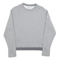 NIKE Womens Grey Crew Neck Sweatshirt M Cotton Blend Athletic Style
