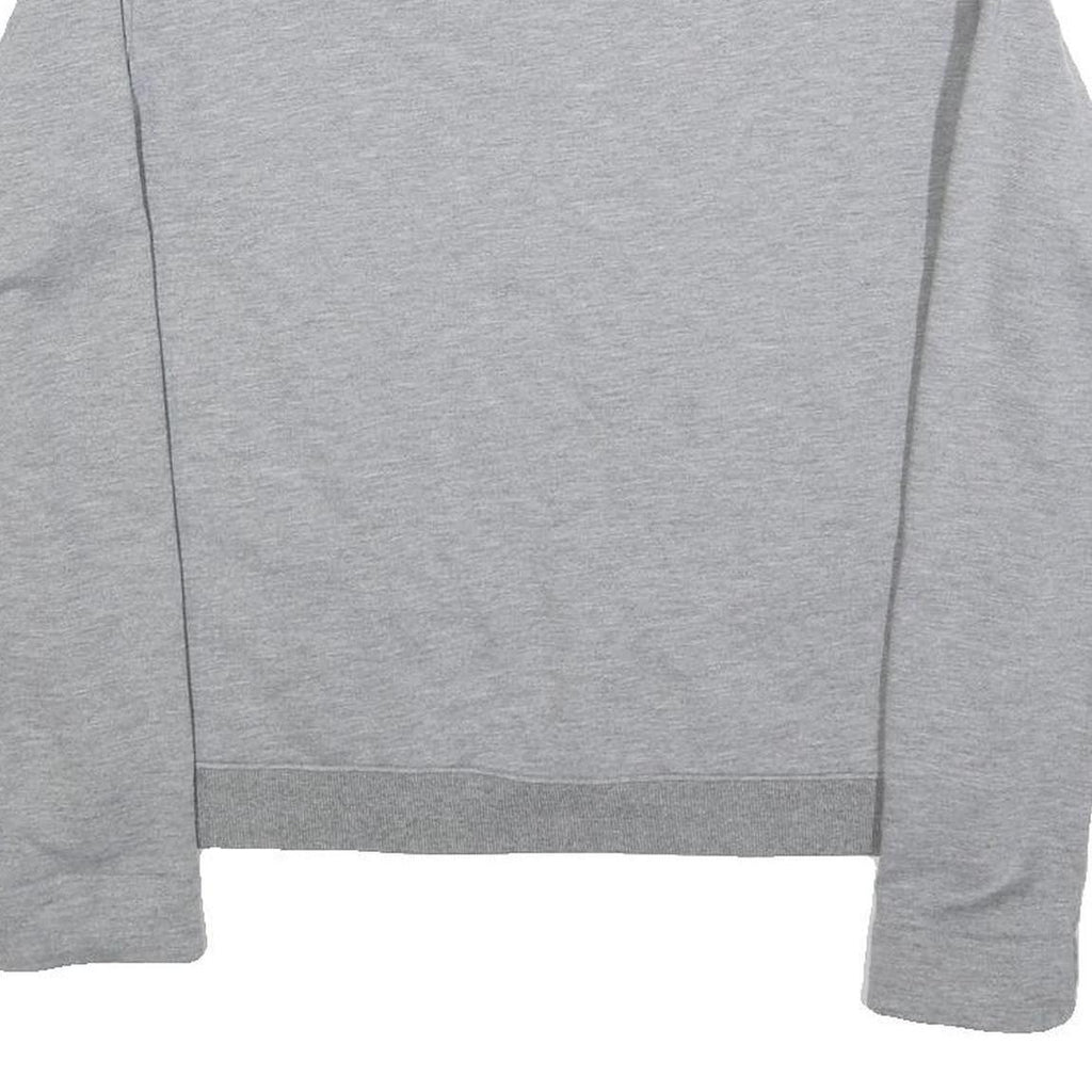 NIKE Womens Grey Crew Neck Sweatshirt M Cotton Blend Athletic Style