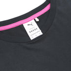 PUMA X RHUDE Mens Black Orange Logo Graphic T-Shirt S Short Sleeve Crew Neck