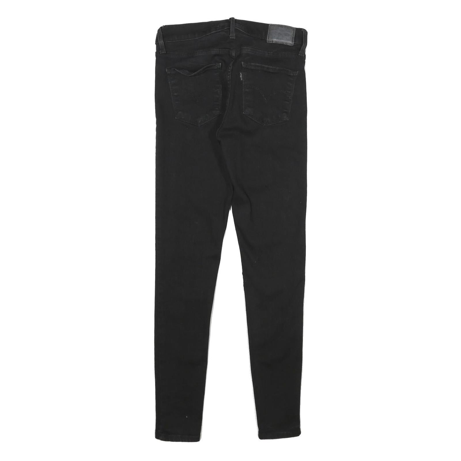 LEVI'S 720 High Rise Super Skinny Womens Jeans Black Slim Skinny Denim Dark W28