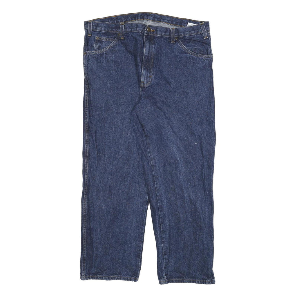 DICKIES Mens Jeans Blue Relaxed Straight Denim Medium W36 L29 Workwear