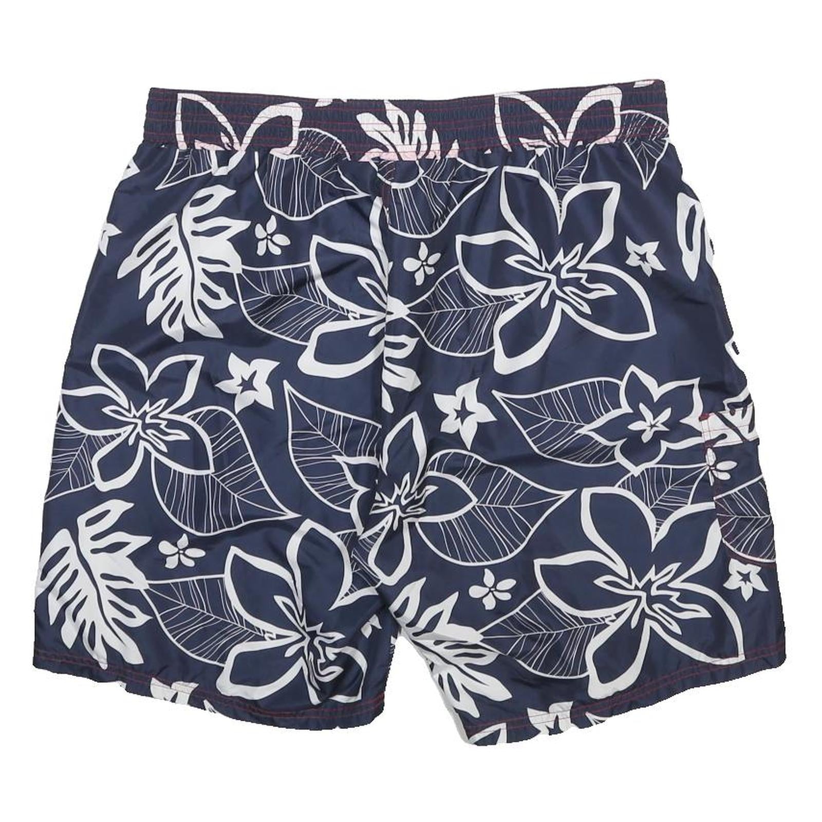 NFL Mens Blue & White Floral Casual Shorts XL W36 Drawstring Pockets